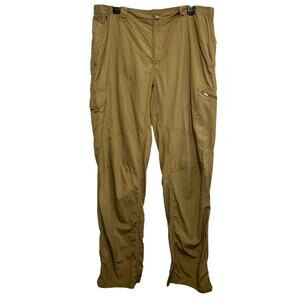 Columbia Omni-Shade Cargo Pants 38x34 Men’s Hiking Outdoor Utility Nylon Tan